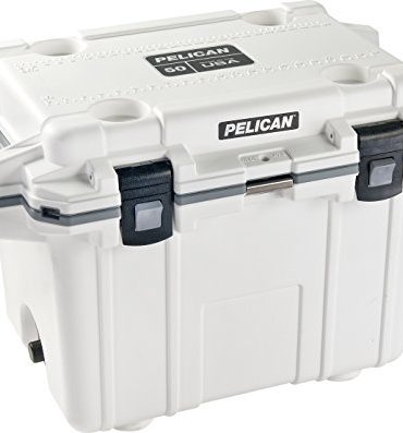 Pelican Elite 50 Quart Cooler (White/Grey)