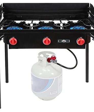 Hike Crew Cast Iron 3-Burner Outdoor Gas Stove