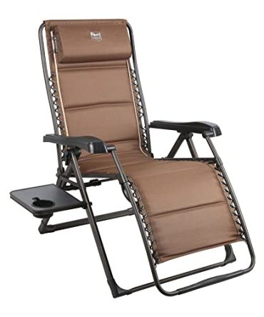 Gravity Bungee Folding Patio Reclining Lounge Chair