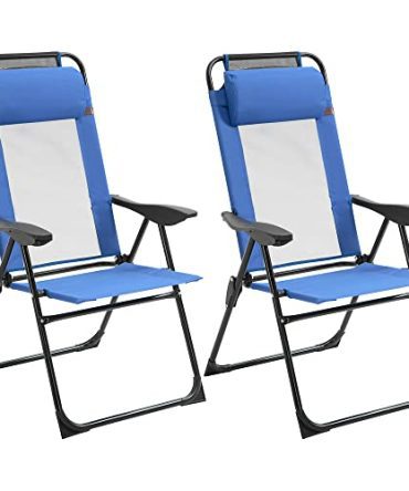 Adjustable Set of 2 Folding Patio Chairs