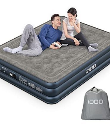 Queen Size Air Mattress, Inflatable Airbed with Built-in Pump for outdoor & indoor