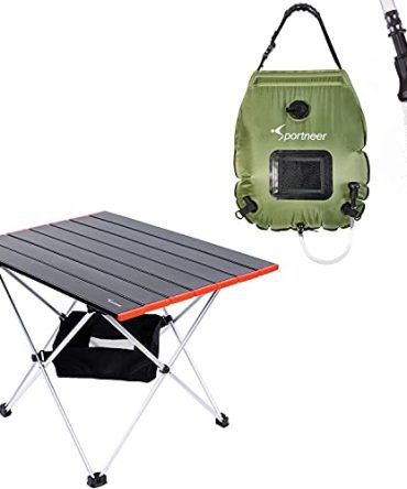 Portable Camping Tables with Mesh Storage Bag