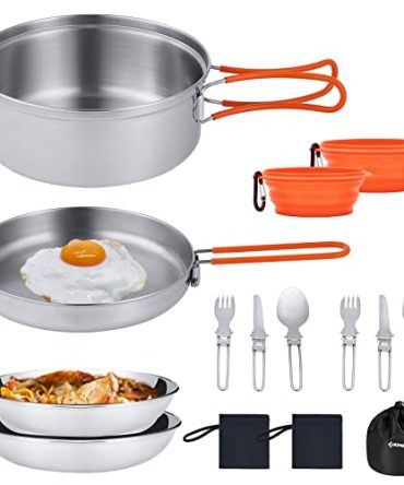 Lightweight Kit Camping Cooking Set Backpacking Gear