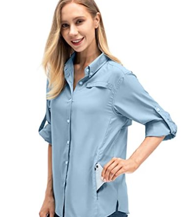 Hiking Quick Dry Sun UV Protection Convertible Long Sleeve Shirt