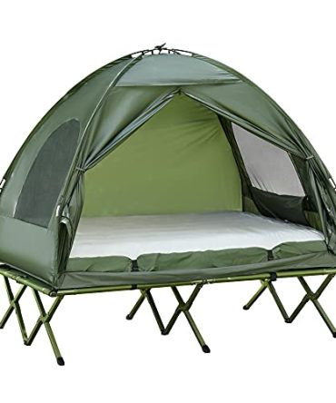 Portable Outdoor with Sleeping Bag & Thick Air Mattress