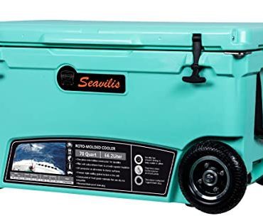 Milee--Heavy Duty Wheeled Cooler 70QT