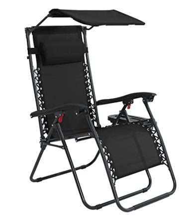 Gravity Chair Adjustable Folding Reclining Patio Chair