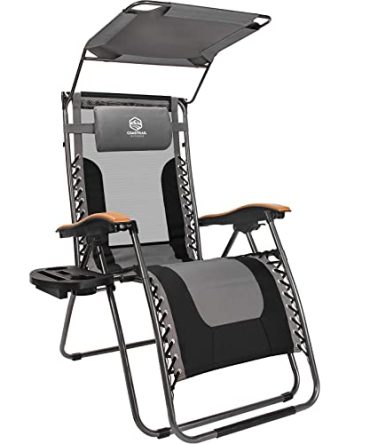 Zero Gravity Reclining Lounge Chair With Sun Shade