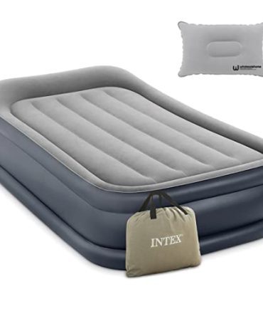 Twin Air Mattress with Built in Pump - 16.5" Dura-Beam Plus Deluxe Raised Pillow