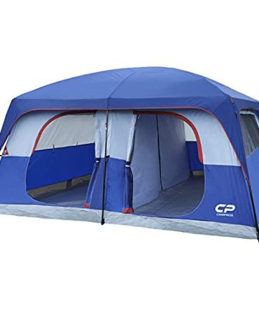 12 Person Cabin Tent Waterproof Windproof with Top Rainfly