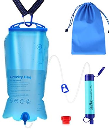 Portable Gravity-Fed Water Purifier with 3L Gravity Bag