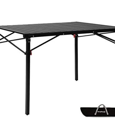 Hiking Folding Table Stable Aluminum Roll Up Camp