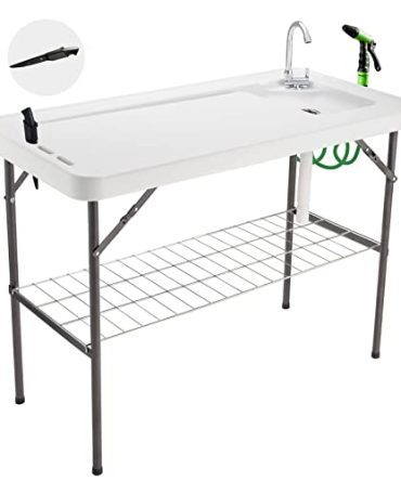 Camping Sink Table with Faucet Drainage Hose