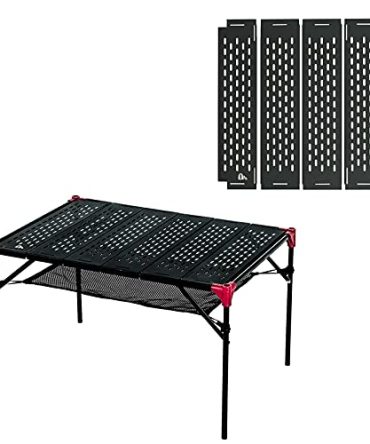 Extendable Folding Table and 1 Pack Connecting Plates Bundle