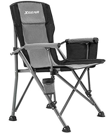 Camping Chair with Padded Hard Armrest