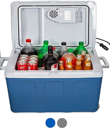 K-box Electric Cooler and Warmer with Wheels for Car and Home