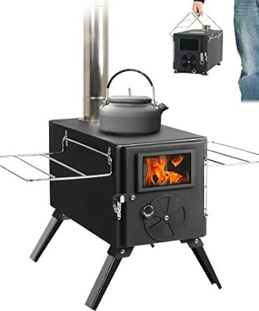 Camping Stove Hot Tent Stove, Portable Camping Wood Burning Stove