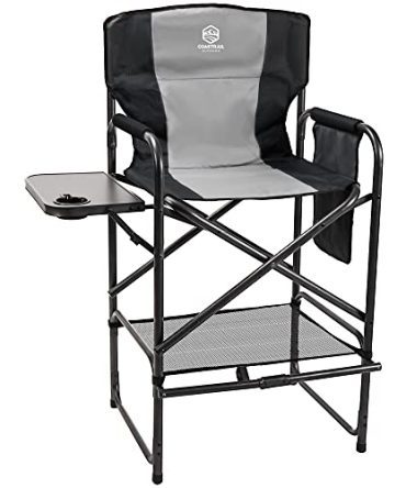 Coastrail Outdoor Tall Directors Chair Foldable 30" Bar Height