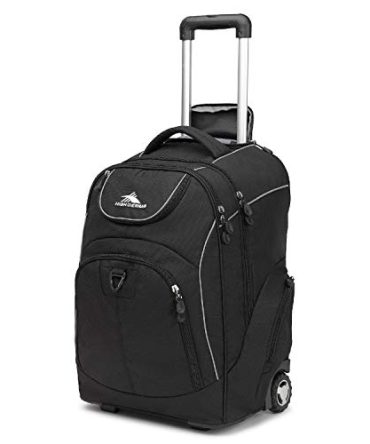 High Sierra Powerglide Wheeled Backpack, Black