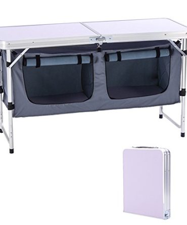 CampLand Outdoor Folding Table Aluminum