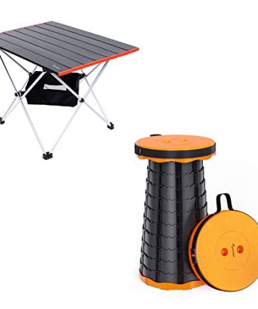 Portable Camping Tables with Mesh Storage Bag