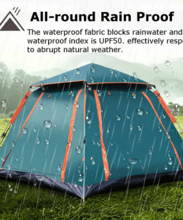 5-6 Person Automatic Speed-open Beach Tent Double Deck Tent Camping Tent With Mesh