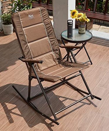 Foldable Rocking Chairs with High Back