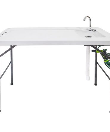 Folding Fish Cleaning Table with Sink and Spray Nozzle