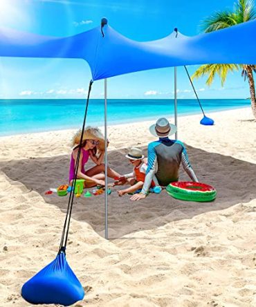 Pop Up Beach Tent Sunshade with Carrying Bag