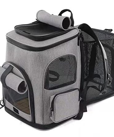 Pet Carrier Expandable Backpack for Small Cats Dogs