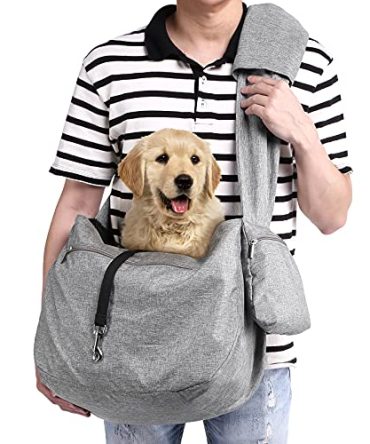 Pet Sling Carrier, Fits 15 to 25lbs Extra-Large Dog/Cat Hands-Free