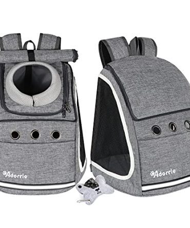 Adorrie Dog Cat Backpack Carrier for Small Dogs and Cats