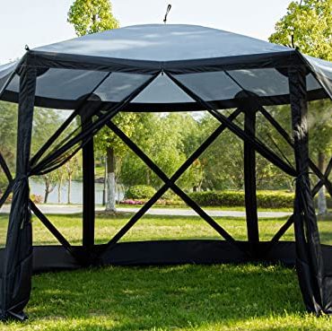 EVER ADVANCED Pop Up Gazebo Screen House Tent