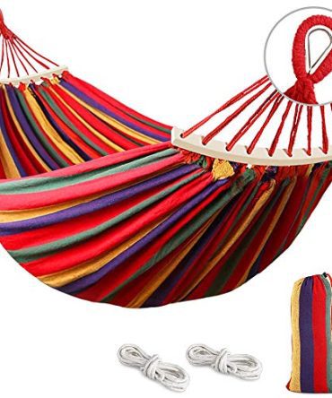 Hammocks Thickened Durable Canvas Fabric with 550lb Load Capacity