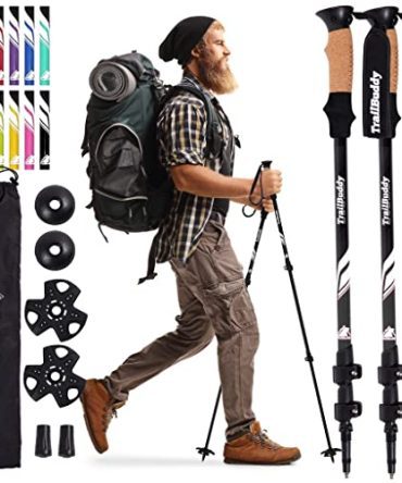 Adjustable Hiking Poles for Backpacking & Camping Gear