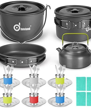 Non-Stick Camping Cookware Mess Kit