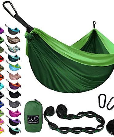 Gold Armour Camping Hammock - XL Double, Portable Camping Accessories Gear