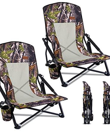 Camping Folding Backpacking Chair with Cup Holder