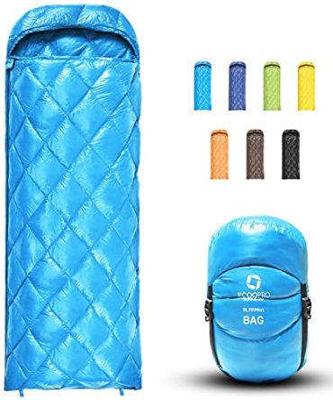 Sleeping Bag, 32 Degree F 800 Fill Power Cold Weather - Ultralight Compact Portable Waterproof