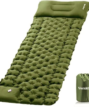 Inflatable Camping Sleeping Pads w/Pillow