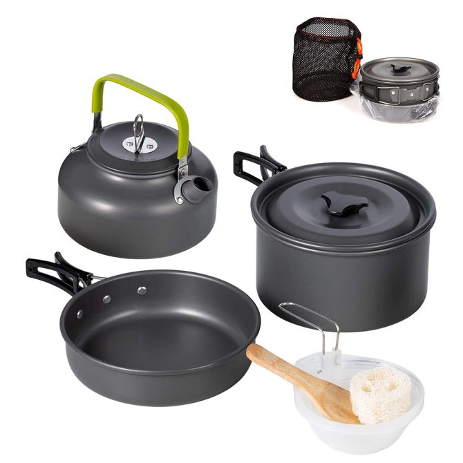 Aluminum Outdoor Camping Cookware Set,