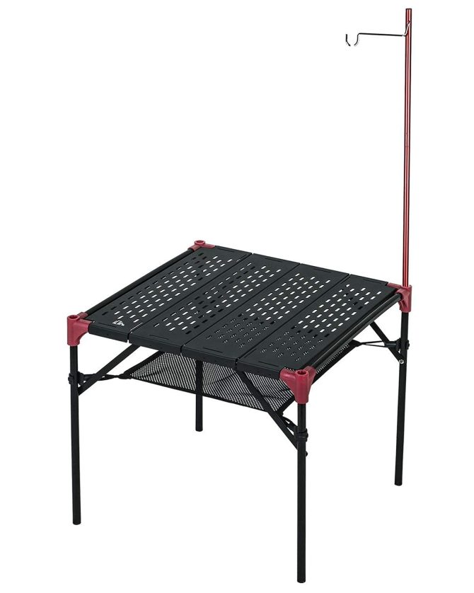 Camping Folding Table with Lantern Hanger