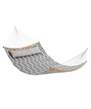 Hammock with Curved Bamboo Spreaders