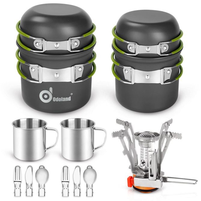 Lightweight Camping Cookware Mess Kit