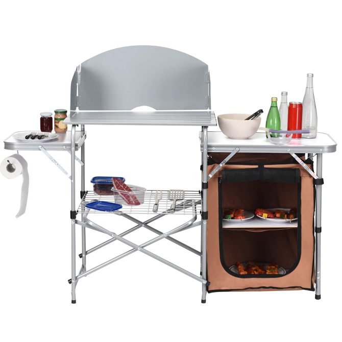 Portable Outdoor Camping Kitchen Table