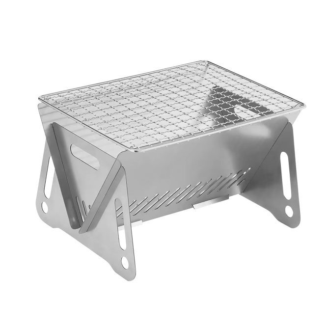 Adventure's Best Friend: Portable Stainless Steel Camping Grill