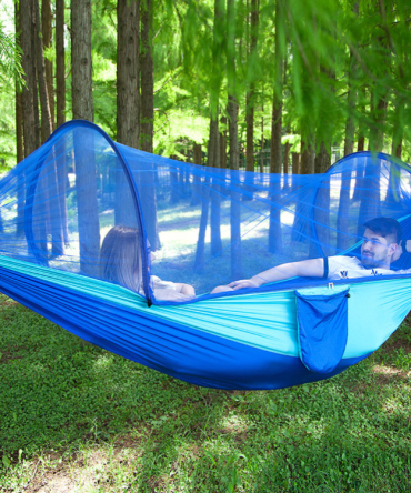 Bug-Free Night's Sleep: The Perfect Hammock with Built-in Mosquito Netting