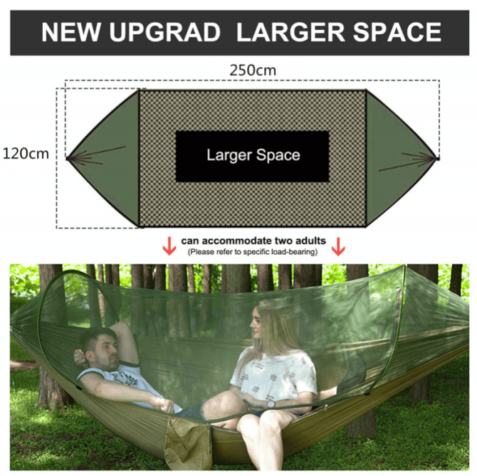 Bug-Free Night's Sleep: The Perfect Hammock with Built-in Mosquito Netting